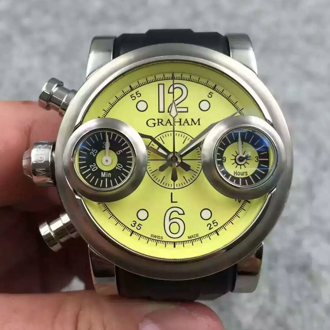 格林漢姆GRAHAM 青蛙眼7750機芯【英國制】腕錶 元素7750計時機芯-rhid-118257