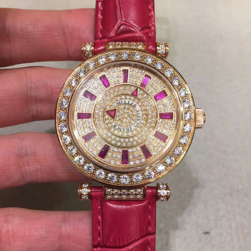 法蘭克穆勒 Franck Muller 神秘時間系列腕錶 搭載2836機芯 意大利牛皮錶帶-rhid-111005