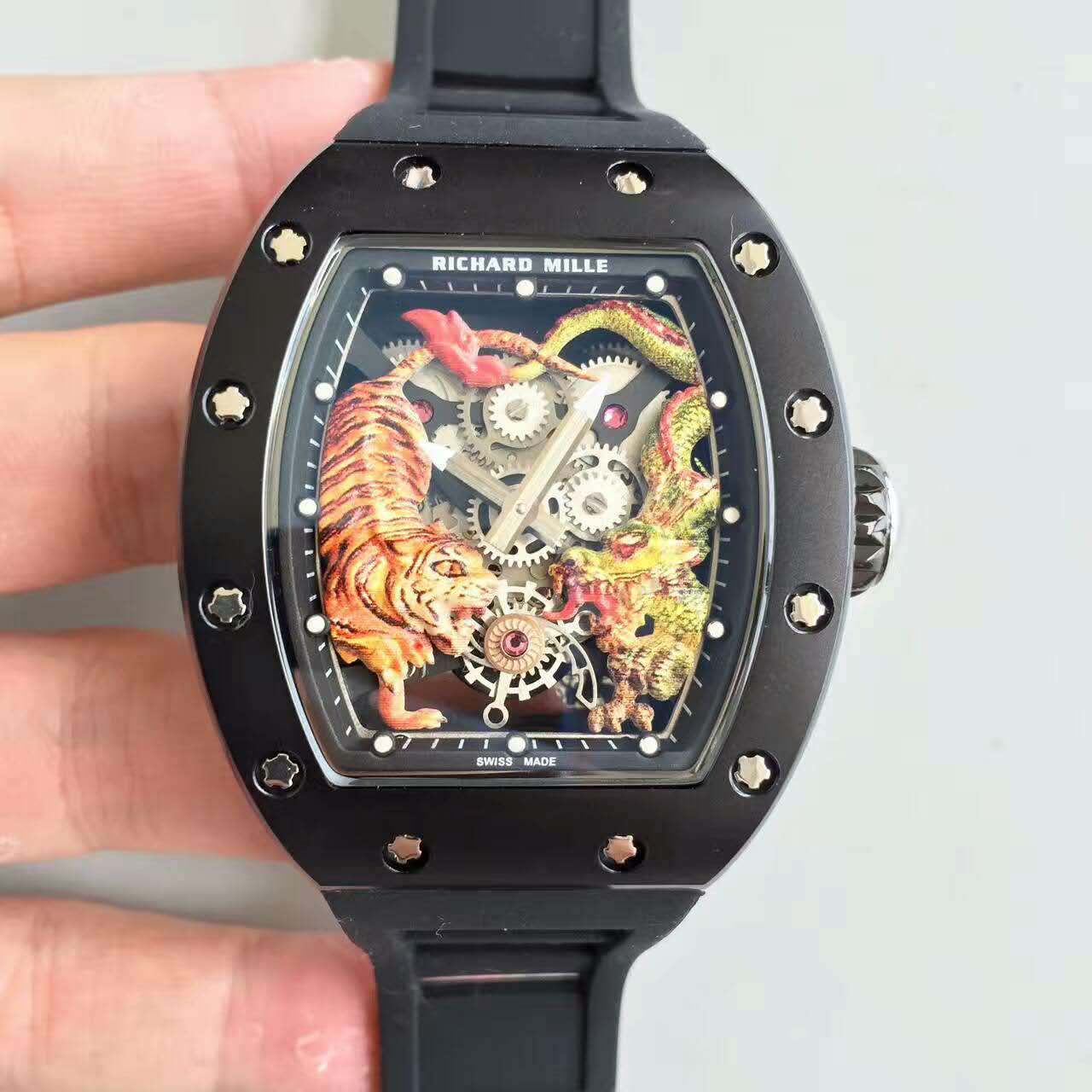 理查德米勒 RM51-01＂龍虎爭霸＂腕錶 搭載進口機械機芯 44x52mm-rhid-116378