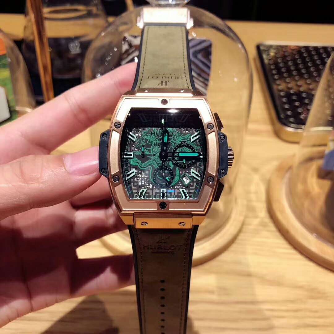 HUBLOT 宇舶（恒寶）李小龍75周年限量腕錶 原裝進口多功能石英機芯-rhid-118467