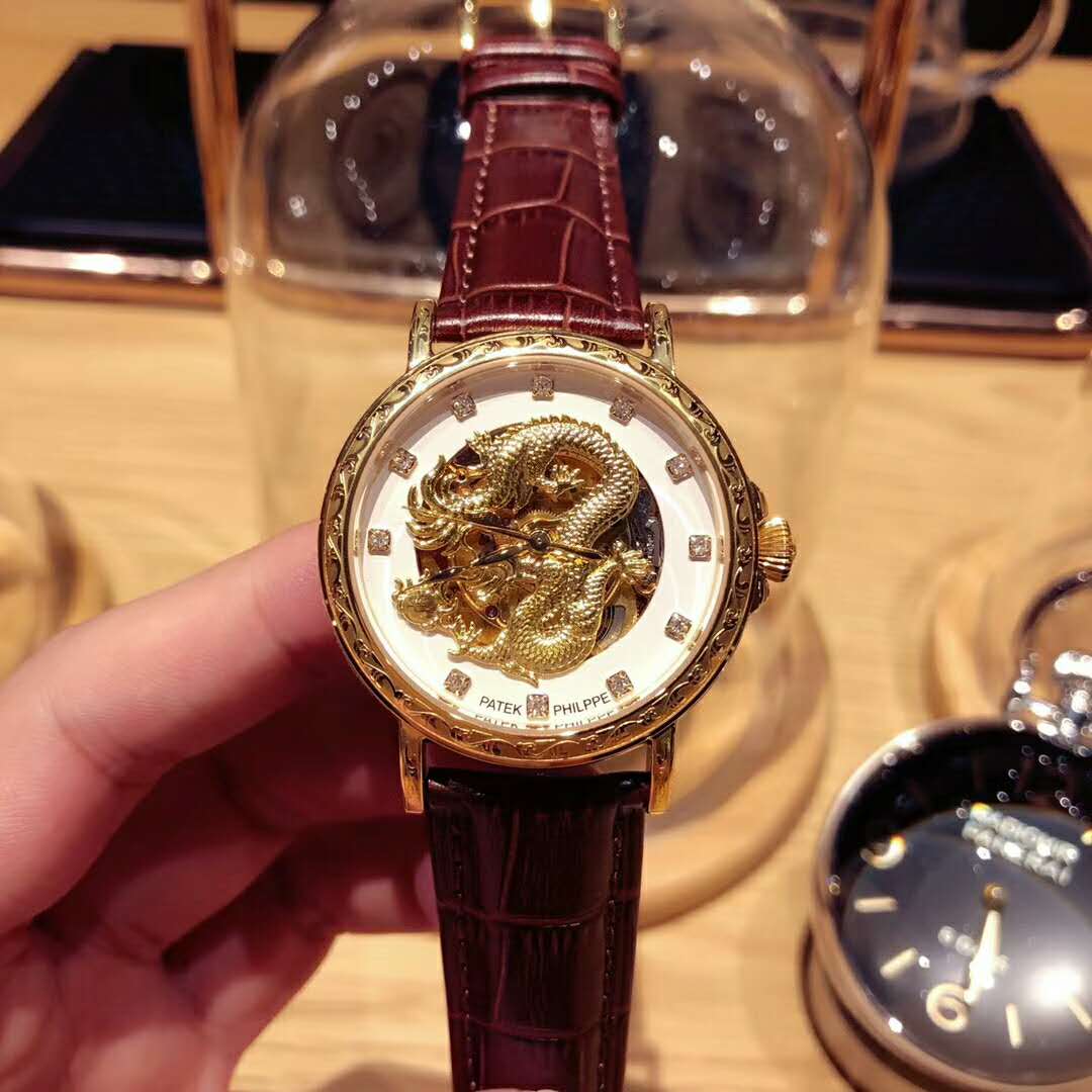 百達翡麗 限量版 中國龍 國內頂級雕刻師制作腕錶-rhid-118567