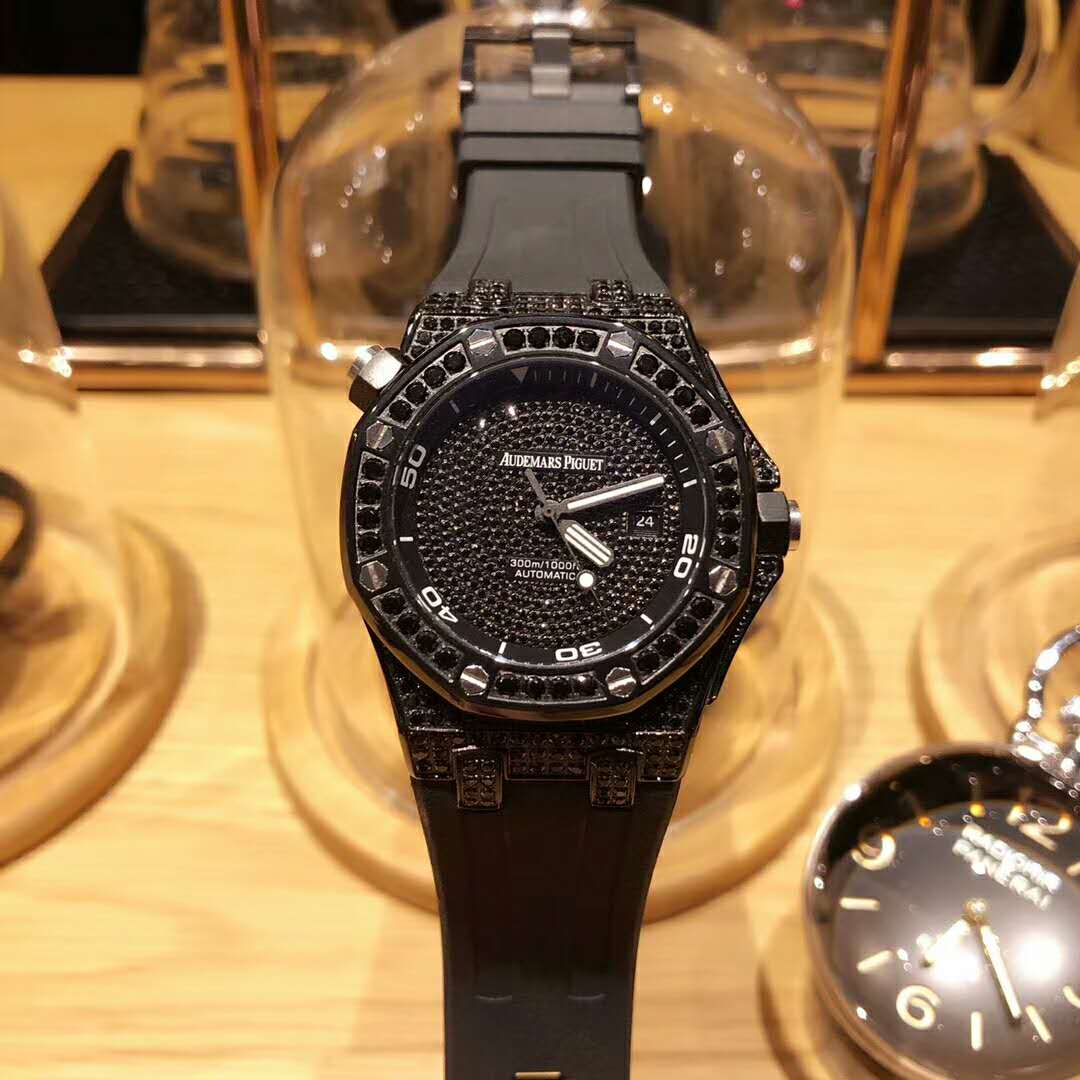 愛彼 滿鑽皇家橡樹系列 土豪款腕錶-rhid-118615
