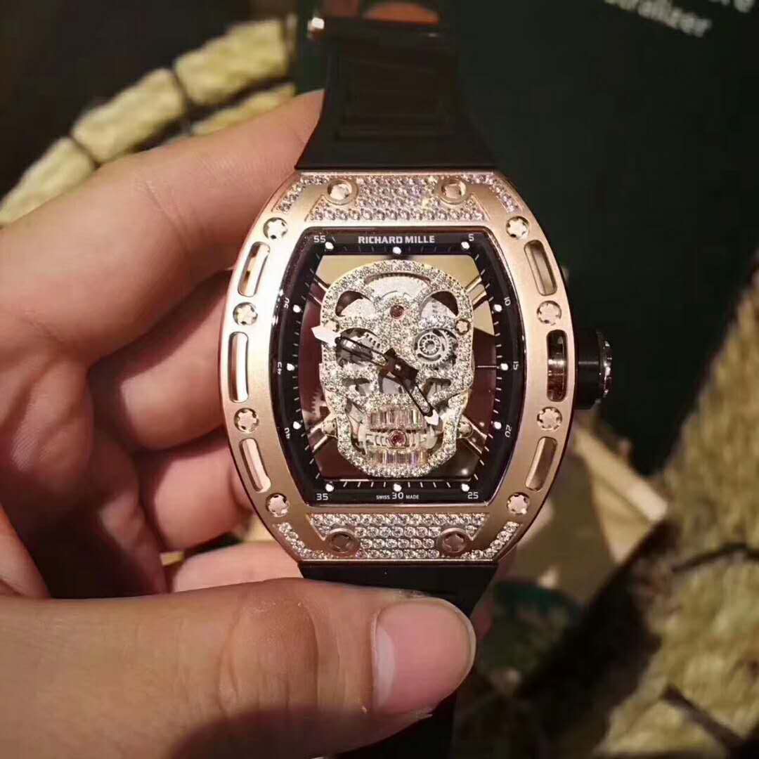 理查德米勒 RICHARD MILLE  RM52-01镂空骷髅頭腕錶-rhid-118628