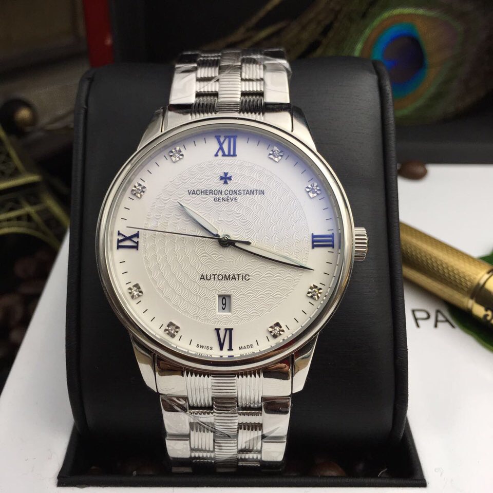 VACHERON CONSTANTIN 江詩丹頓 男士精品腕錶 白色錶盤-rhid-116707