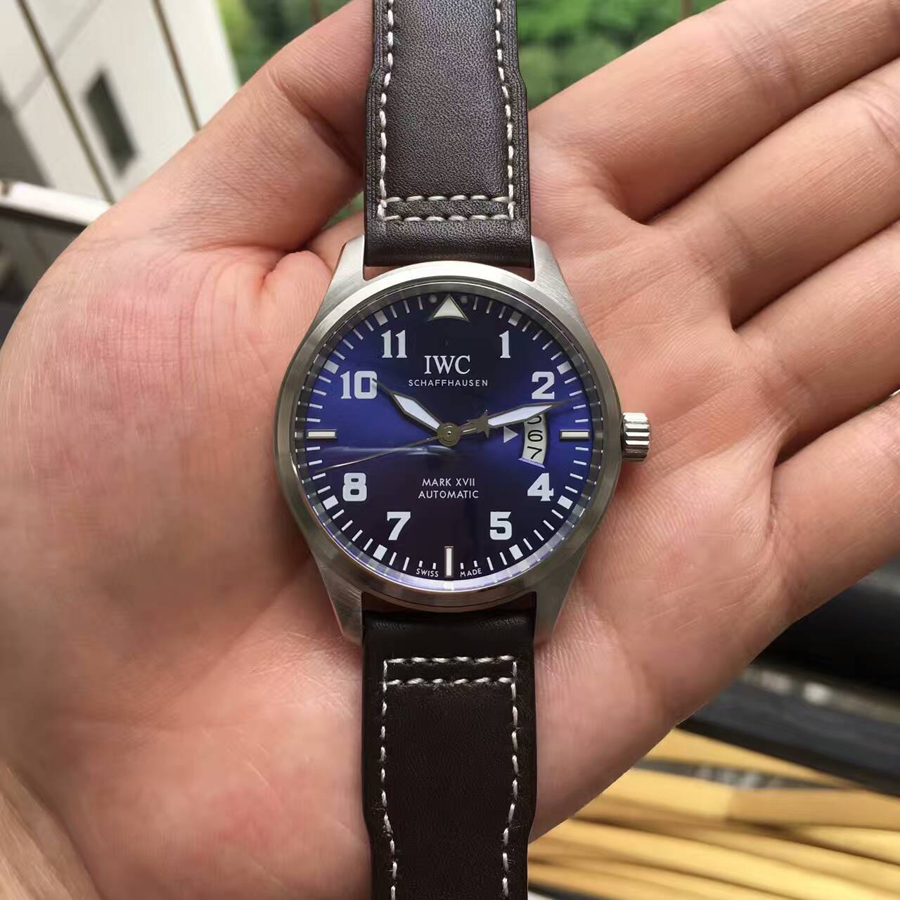 萬國 飛行員系列 IW326506腕錶 原裝進口9015機芯 真牛皮錶帶-rhid-117380