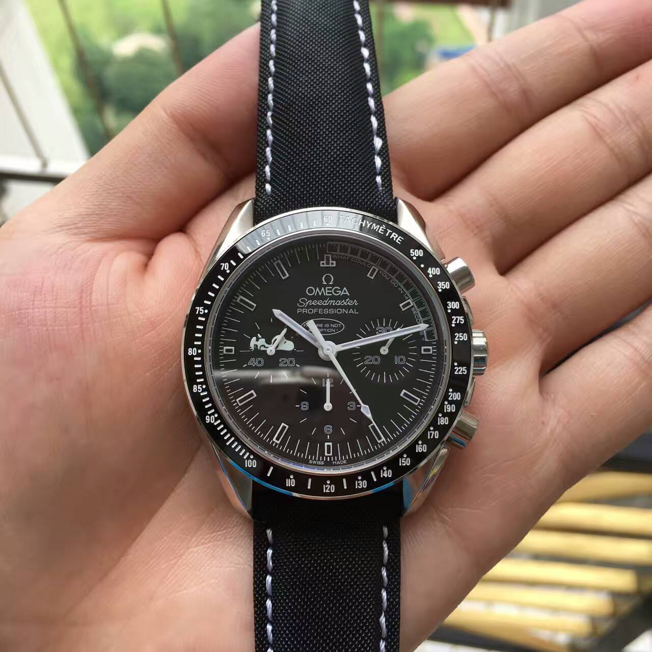 歐米茄 超霸時諾比限量版系列銀殼 311.32.42.30.04.003腕錶 酷黑錶盤 陶瓷錶圈 黑色亮漆指針-rhid-117399