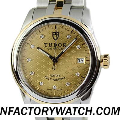 帝舵Tudor 駿珏系列 55003-68053 316F不鏽鋼 螺絲背及錶冠 包金錶圈-rhid-117768