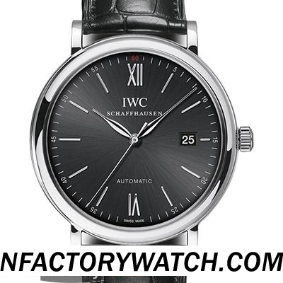 萬國IWC Portofino 柏濤菲諾 IW356502 316L精鋼錶殼 黑色鳄魚皮錶帶-rhid-117556