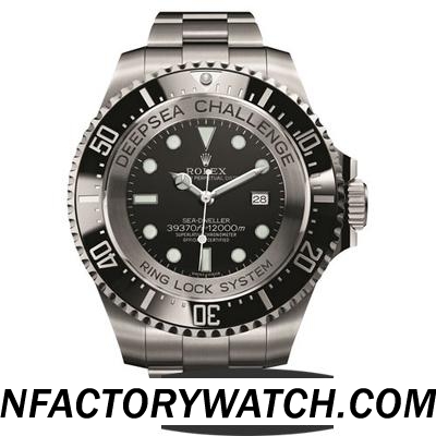 勞力士Rolex DEEPSEA CHALLENGE 316L不鏽鋼 礦物晶體 黑色錶盤 單向旋轉錶圈黑色陶瓷-rhid-117673